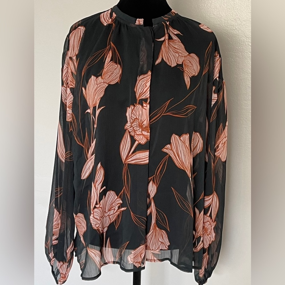 NWT A New Day Crepe Shell Floral Blouse